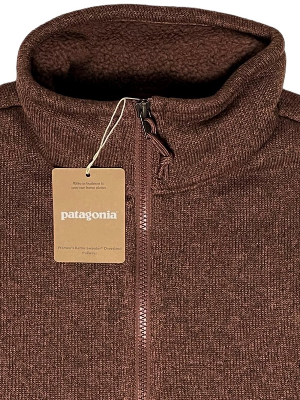 Patagonia Better Sweater Oversized Fleece Pullover Dulse Mauve NWT M/L - Picture 3 of 10